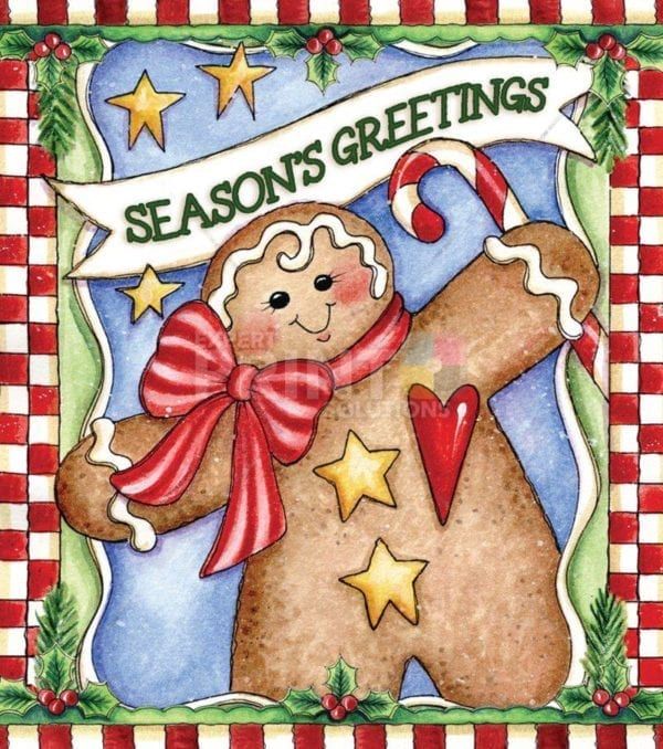 Christmas - Sweet Christmas Holiday #23 - Seasonal Greetings Dishwasher Sticker