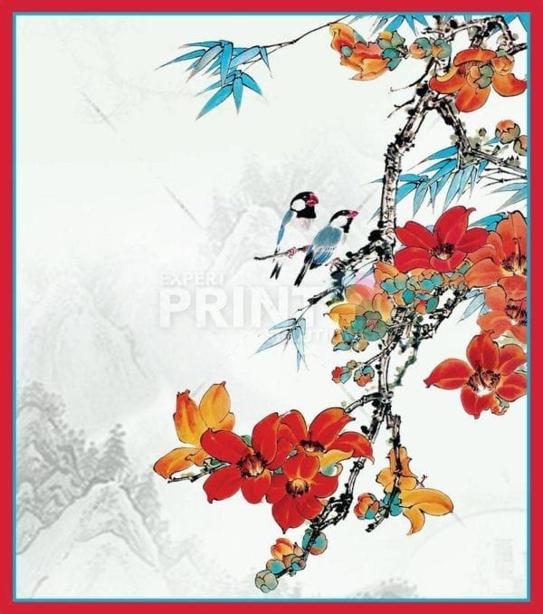 Little Birds on a Tree Branch Dishwasher Sticker