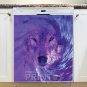 Abstact Wolf Face Dishwasher Sticker