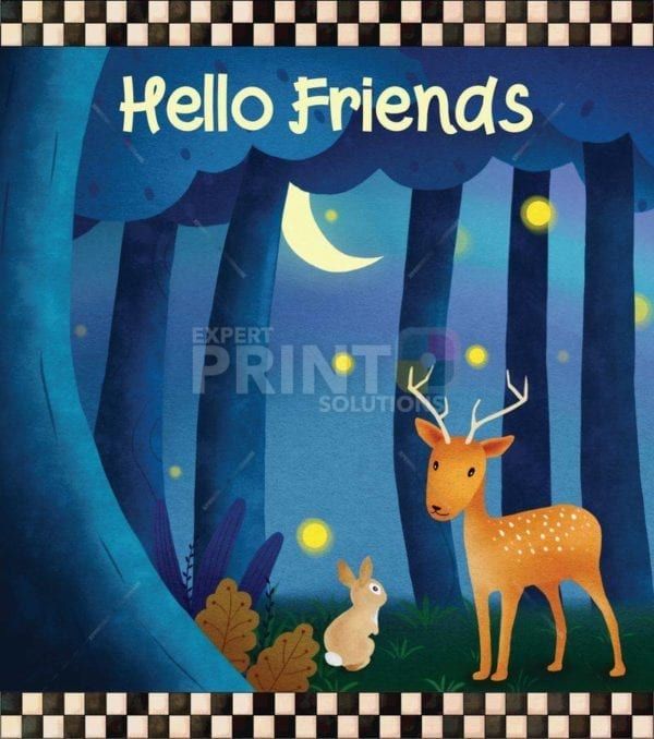 Cute Forest Friends - Hello Friends Dishwasher Sticker