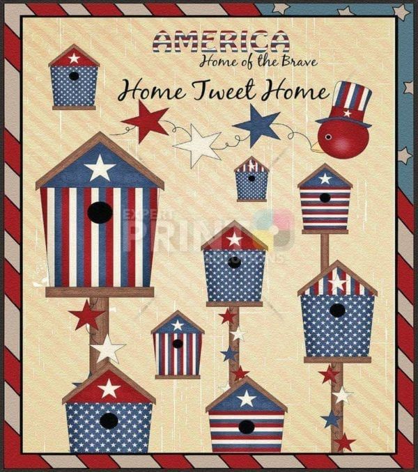 America ~ Home Tweet Home Dishwasher Sticker