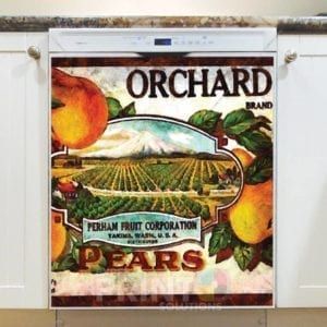 Beautiful Vintage Labels #11 - Orchard Brand - Perham Fruit Corporation - Pears Dishwasher Sticker