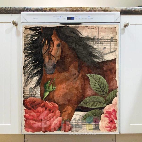 Beautiful Gypsy Horses #7 Dishwasher Sticker