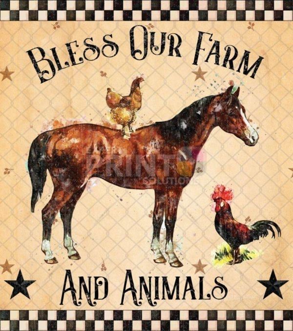 Life in the Farmhouse #10 - Bless Our Farm and Animals Dishwasher Sticker