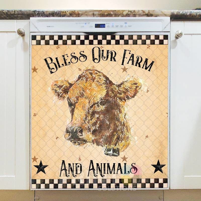 Life in the Farmhouse #4 - Bless Our Farm and Animals Dishwasher Sticker