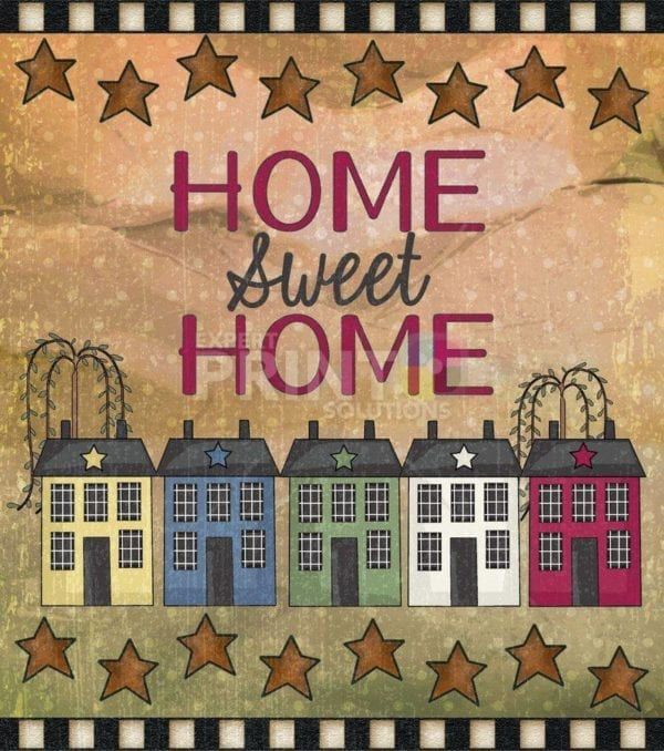 Prim Country Saltbox Houses #1 - Home Sweet Home Dishwasher Sticker