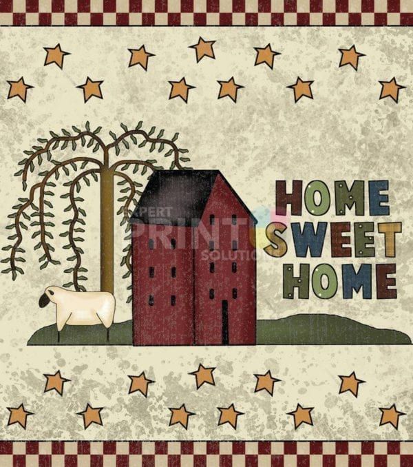 Prim Country Saltbox House #1 - Home Sweet Home Dishwasher Sticker