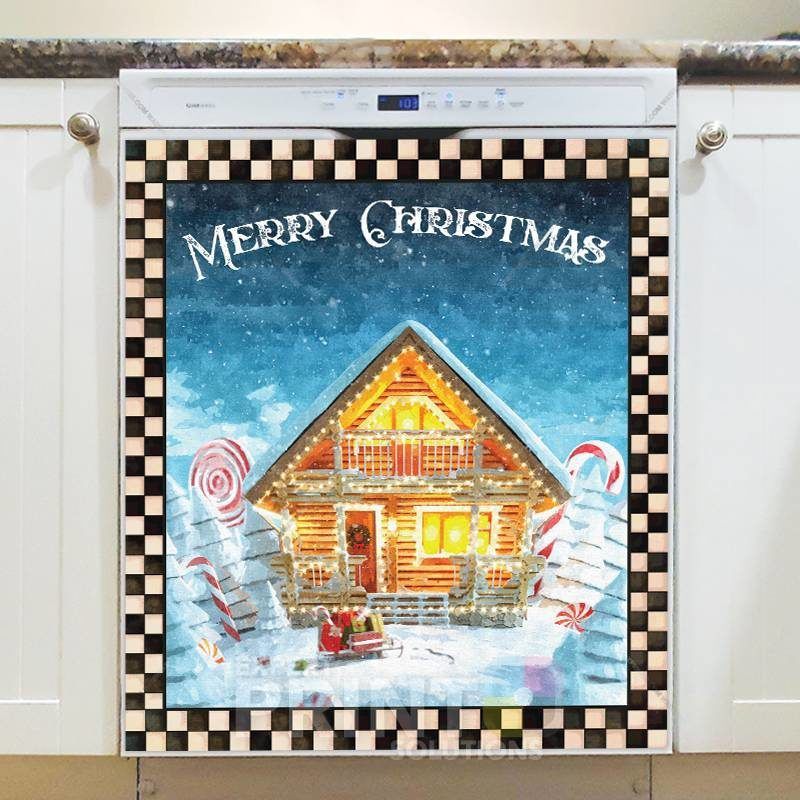 Merry Christmas - Candyland Cottage Dishwasher Sticker