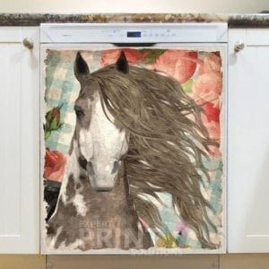 Beautiful Gypsy Horses #6 Dishwasher Sticker