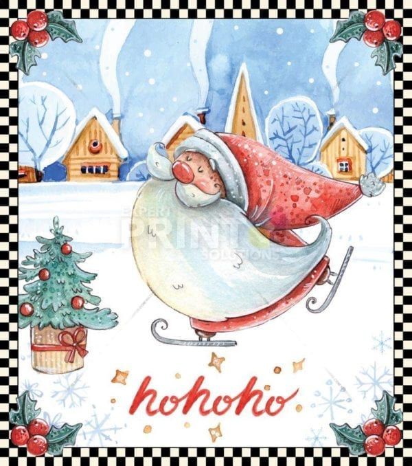 Christmas - Happy Santa #5 - Hohoho Dishwasher Sticker