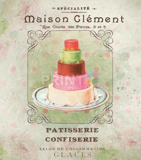 Shabby Chic Kitchen #1 - Specialite Maison Clement - Patisserie Confiserie Dishwasher Sticker