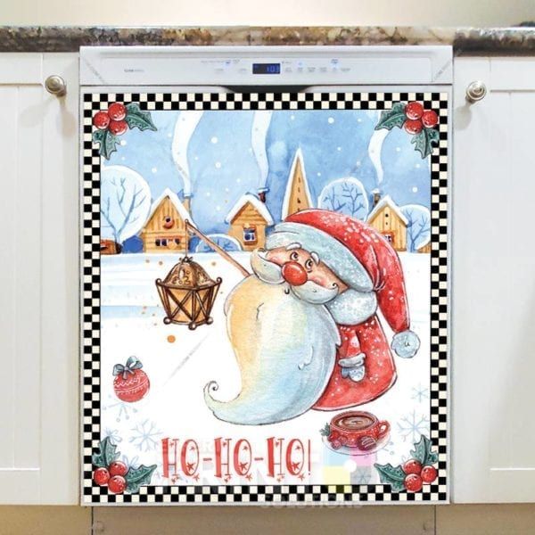 Christmas - Happy Santa #4 - Hohoho Dishwasher Sticker