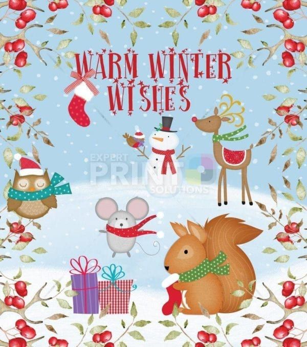 Christmas - Warm Winter Wishes #2 - Warm Winter Wishes Dishwasher Sticker