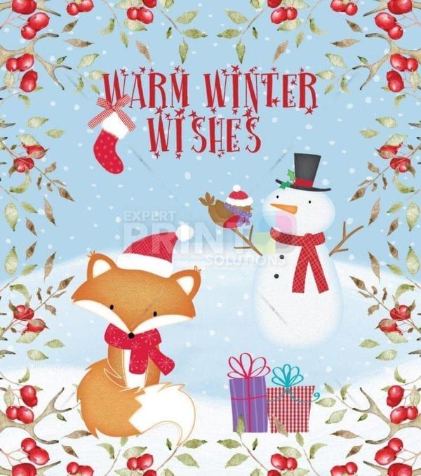 Christmas - Warm Winter Wishes #1 - Warm Winter Wishes Dishwasher Sticker