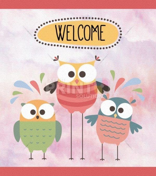 Cute Funny Owls #3 - Welcome Dishwasher Sticker