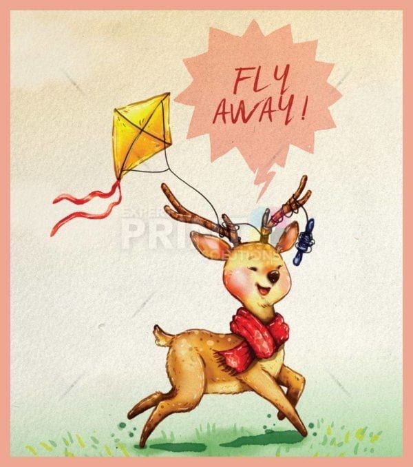 Welcome Spring with Cute Animals #11 - Fly Away Dishwasher Sticker