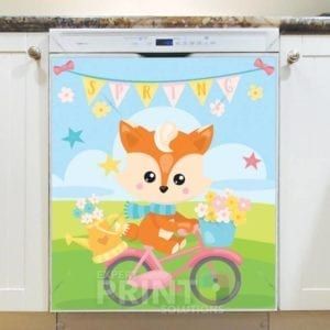 Welcome Spring with Cute Animals #8 Dishwasher Sticker
