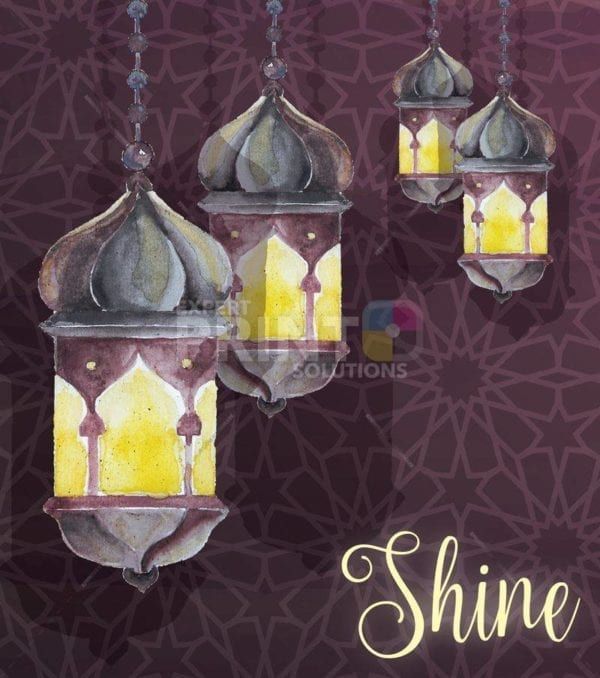 Beautiful Lanterns #1 - Shine Dishwasher Sticker