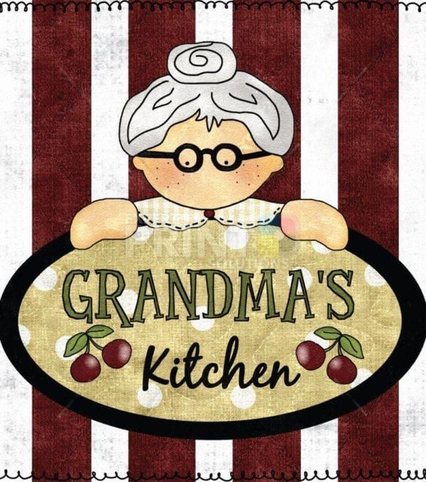 Grandma's Kitchen Dishwasher Sticker