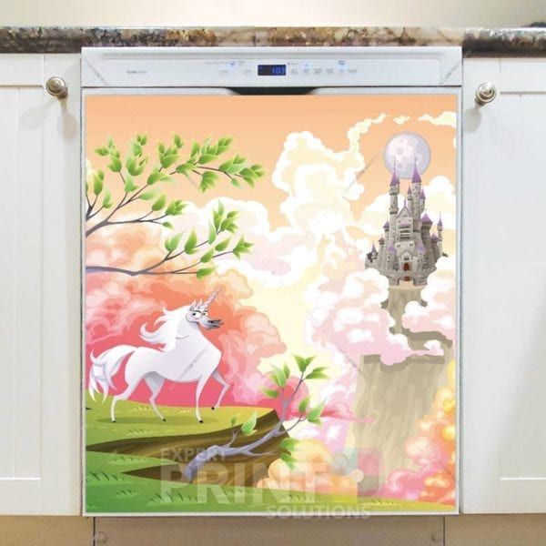 Unicorn Fantasy World Dishwasher Sticker