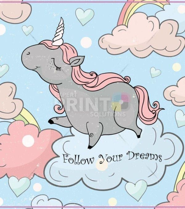 Follow Your Dreams Unicorn - Follow Your Dreams Dishwasher Sticker