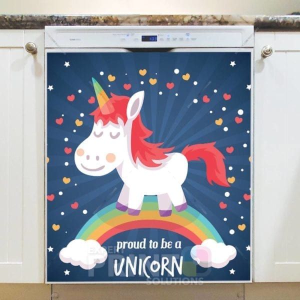 Proud to be a Unicorn Dishwasher Sticker