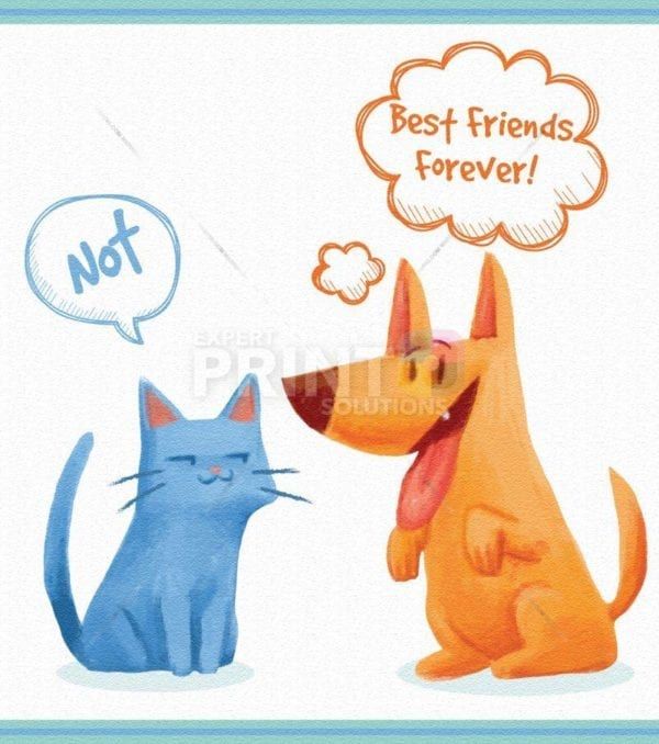 Best Friends Forever Cat and Dog Dishwasher Sticker