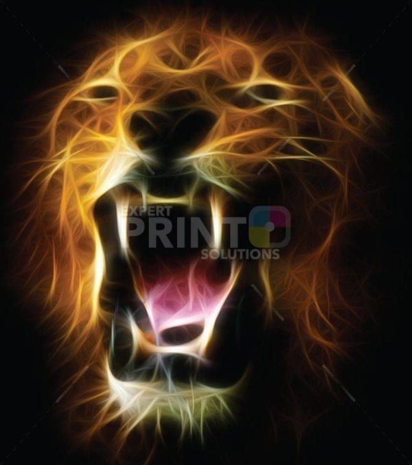 Glowing Tiger Dishwasher Sticker