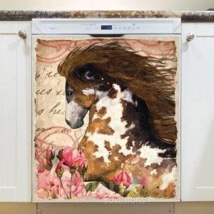 Beautiful Gypsy Horses #3 Dishwasher Sticker