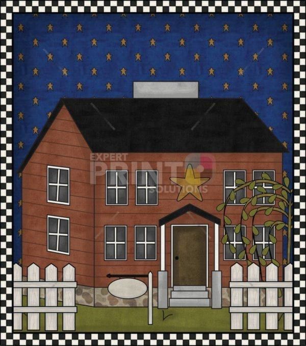 Primitive Country Saltbox House #3 Dishwasher Sticker