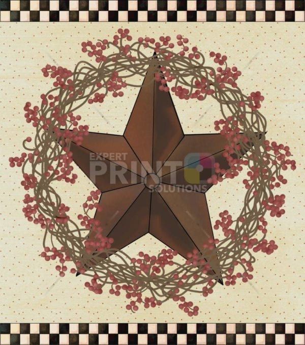 Prim Country Wreath #8 Dishwasher Sticker