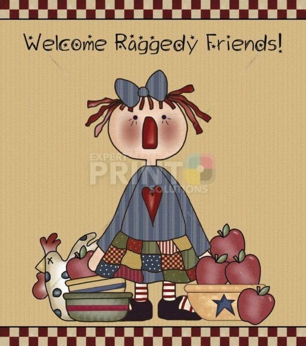 Welcome Raggedy Friends! Dishwasher Sticker