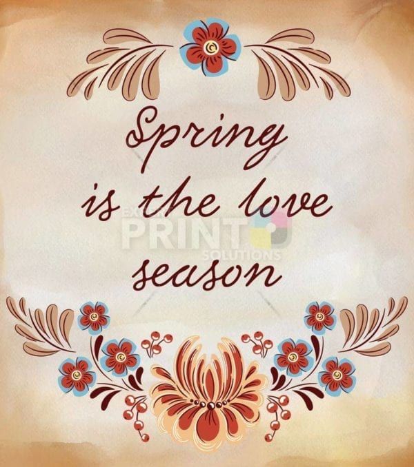 Spring is the Love Season Dishwasher Sticker