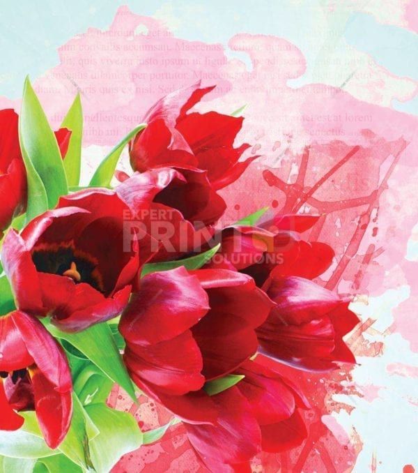 Beautiful Tulips Dishwasher Sticker