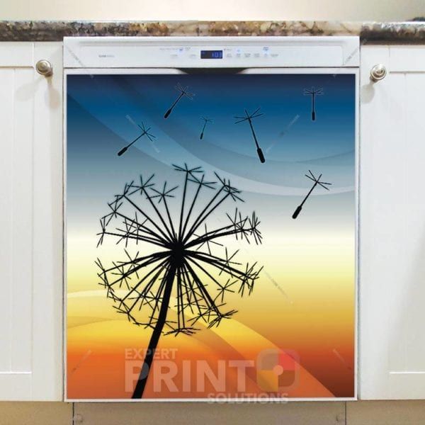 Sunset Dandelion Dishwasher Sticker