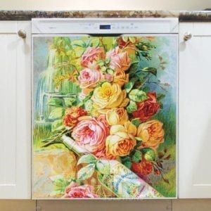 Beautiful Rose Bouquet Dishwasher Sticker