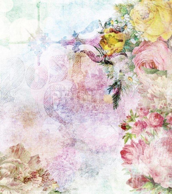 Shabby Chic Garden #14 Dishwasher Sticker