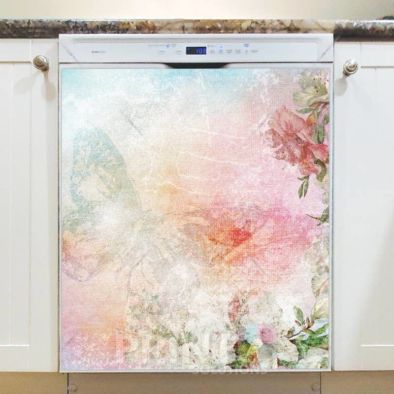Shabby Chic Garden #11 Dishwasher Sticker