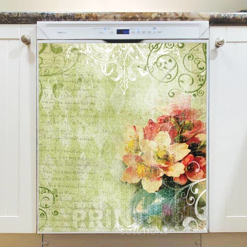 Shabby Chic Garden #5 Dishwasher Sticker