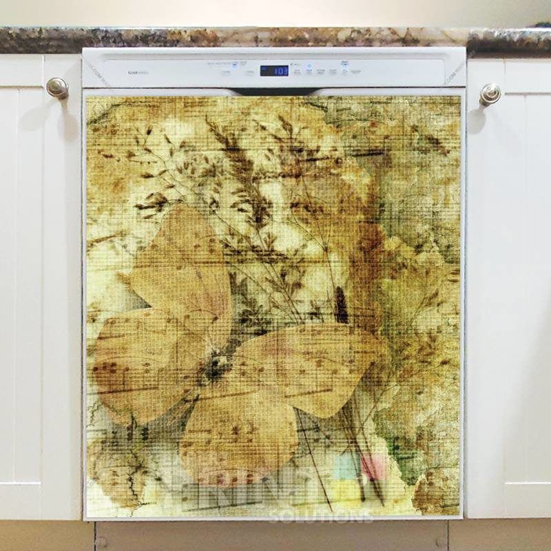 Shabby Chic Garden #1 Dishwasher Sticker