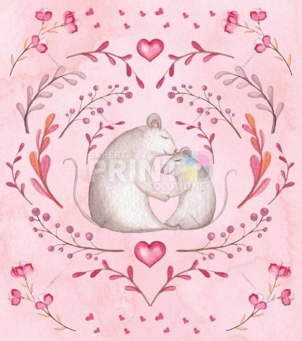 Cute Mouse Couple Dishwasher Sticker