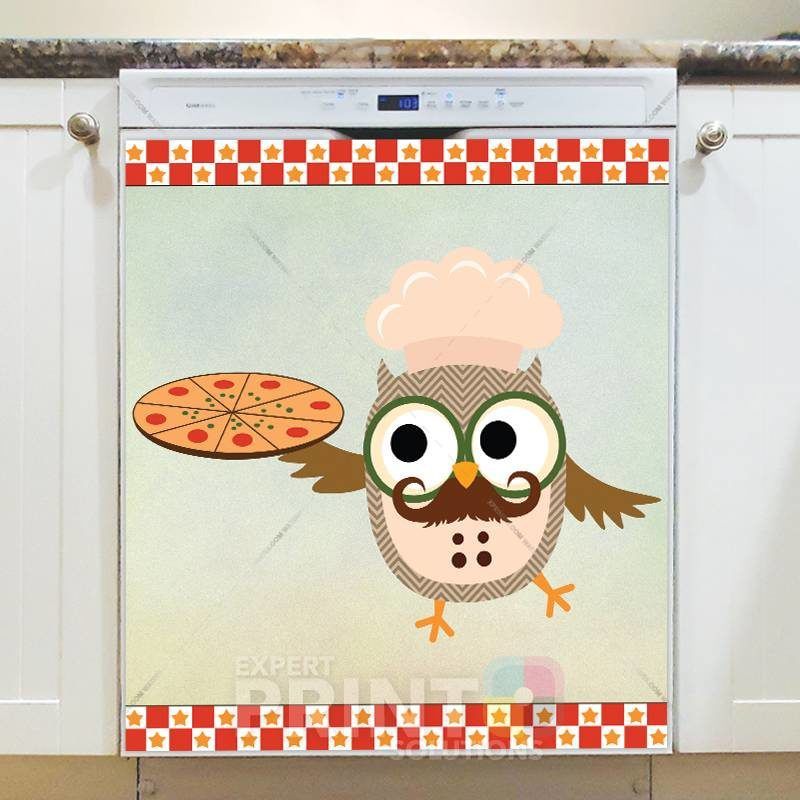 Cooking Owl #16 Dishwasher Sticker