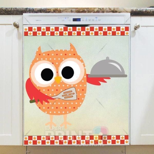 Cooking Owl #15 Dishwasher Sticker