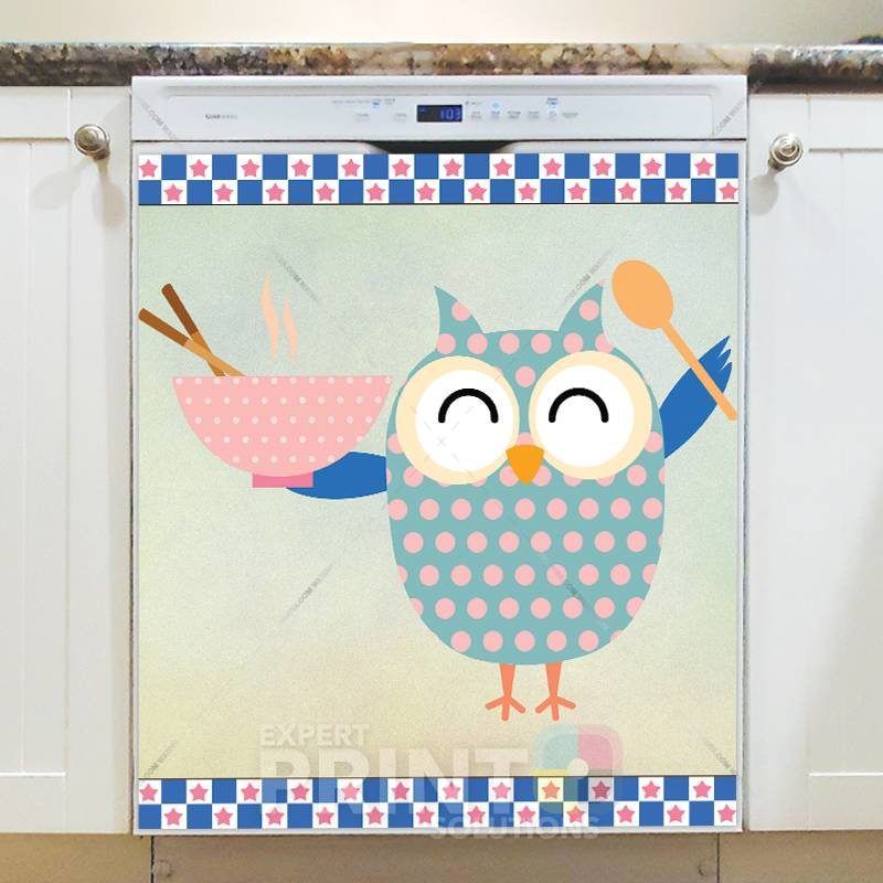 Cooking Owl #11 Dishwasher Sticker