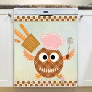 Cooking Owl #10 Dishwasher Sticker