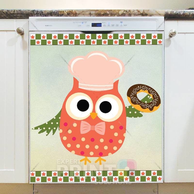 Cooking Owl #8 Dishwasher Sticker