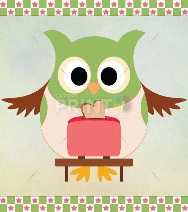 Cooking Owl #7 Dishwasher Sticker