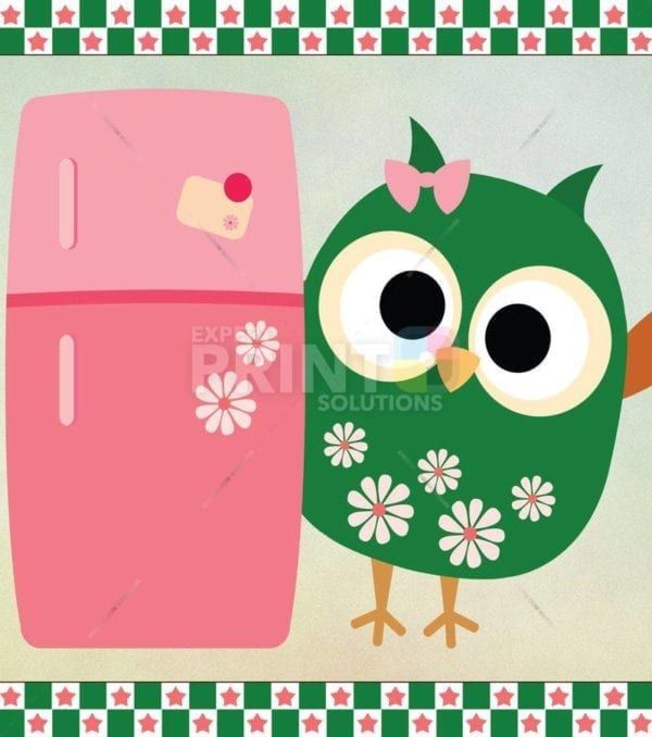 Cooking Owl #6 Dishwasher Sticker