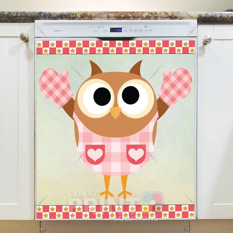 Cooking Owl #5 Dishwasher Sticker