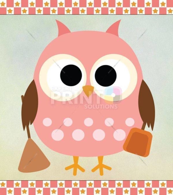 Cleaning Owl Dishwasher Sticker